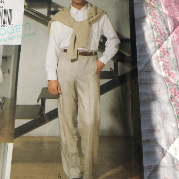 Vogue Men Pattern 8918-38-42-44- tapered pants- rare pattern-uncut - Picture 2 of 7